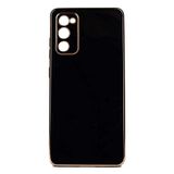 Elfia Samsung Galaxy S20 FE ile Uyumlu Silikon Mat Pastel Renkli Kamera Korumalı Kılıf, Bark Siyah