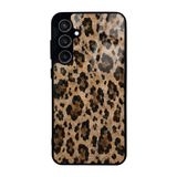 Elfia Samsung Galaxy S23 FE ile Uyumlu Kılıf Desenli Kamera Lens Korumalı Mat Silikon İnce Kapak Lusi Kahve Leopar