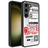 Elfia Samsung Galaxy S23 Plus ile Uyumlu Parlak Desenli Kamera Korumalı Kılıf, Fragile