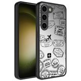 Elfia Samsung Galaxy S23 Plus ile Uyumlu Parlak Desenli Kamera Korumalı Kılıf, Seyahat