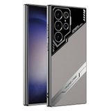 Elfia Samsung Galaxy S23 Ultra ile Uyumlu Kamera Korumalı İnce Sert Kılıf, Titanyum-Gri