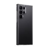 Elfia Samsung Galaxy S23 Ultra ile Uyumlu Şeffaf Sert Silikon Darbe Kamera Lens Korumalı Kılıf, Vonn Renksiz