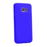 Elfia Samsung Galaxy S6 Edge ile Uyumlu Kılıfı Silikon Mat Renkli Parmak İzi Bırakmayan Yumuşak İnce Kapak Prem Mor