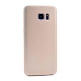Elfia Samsung Galaxy S6 ile Uyumlu Kılıfı Silikon Mat Renkli Parmak İzi Bırakmayan Yumuşak İnce Kapak Prem Gold