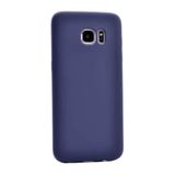 Elfia Samsung Galaxy S6 ile Uyumlu Kılıfı Silikon Mat Renkli Parmak İzi Bırakmayan Yumuşak İnce Kapak Prem Lacivert