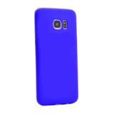 Elfia Samsung Galaxy S7 ile Uyumlu Kılıfı Silikon Mat Renkli Parmak İzi Bırakmayan Yumuşak İnce Kapak Prem Saks Mavi