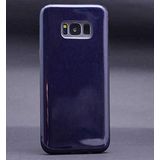 Elfia Samsung Galaxy S8 Plus ile Uyumlu Silikon Parlak Simli İnce Kılıf, Siyah