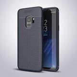 Elfia Samsung Galaxy S9 ile Uyumlu Silikon Deri Gör Auto Focus Kılıf, Lacivert