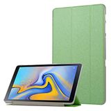 Elfia Samsung Galaxy Tab A SM-T590 T595 T597 ile Uyumlu Kılıf Arkası Şeffaf 2 Farklı Stand Olabilen Sert Silikon İnce Tablet Kılıfı Yeşil