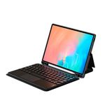 Elfia Samsung Galaxy Tab S10 FE SM-X520 X526 ile Uyumlu Klavyeli Kılıf Silikon Kalem Bölmeli Standlı Bluetooth Bağlantılı Touch Pad Tablet Kılıfı Border