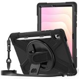 Elfia Samsung Galaxy Tab S11 SM-X730 X736B ile Uyumlu Kılıf Silikon Ayarlanabilir Standlı Darbe Korumalı Askılı Tank Tablet Kılıfı