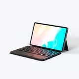 Elfia Samsung Galaxy Tab S11 SM-X730 X736B ile Uyumlu Klavyeli Kılıf Silikon Kalem Bölmeli Standlı Bluetooth Bağlantılı Touch Pad Tablet Kılıfı Border