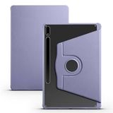 Elfia Samsung Galaxy Tab S8 Plus SM-X800 X806 ile Uyumlu Kılıf Kalem Bölmeli 2 Farklı Stand Olabilen Şeffaf Darbe Korumalı İnce Tablet Kılıfı Termik Lavendery Gray
