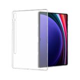 Elfia Samsung Galaxy Tab S9 FE Plus SM-X610 X616 ile Uyumlu Kılıf Şeffaf Silikon Esnek İnce Tablet Kılıfı