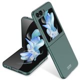Elfia Samsung Galaxy Z Flip 5 Kılıf İnce Mat Renkli Lüx Tarz Sert Silikon Kapak Koyu Yeşil