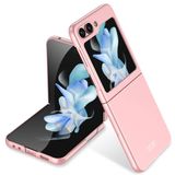 Elfia Samsung Galaxy Z Flip 5 Kılıf İnce Mat Renkli Lüx Tarz Sert Silikon Kapak Pembe