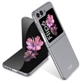 Elfia Samsung Galaxy Z Flip 6 ile Uyumlu Kılıfı Kamera Lens Korumalı Mat Renkli Sert Silikon İnce Kapak Kıpta Gri