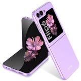 Elfia Samsung Galaxy Z Flip 6 ile Uyumlu Kılıfı Kamera Lens Korumalı Mat Renkli Sert Silikon İnce Kapak Kıpta Mor