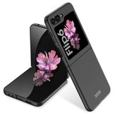 Elfia Samsung Galaxy Z Flip 6 ile Uyumlu Kılıfı Kamera Lens Korumalı Mat Renkli Sert Silikon İnce Kapak Kıpta Siyah