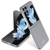 Elfia Samsung Galaxy Z Flip 7 Fe ile Uyumlu Kılıfı Kamera Lens Korumalı Mat Renkli Sert Silikon İnce Kapak Kıpta Gri