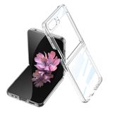 Elfia Samsung Galaxy Z Flip 7 FE ile Uyumlu Kılıfı Şeffaf Kamera Lens Korumalı Sert İnce Kapak Kıpta Renksiz