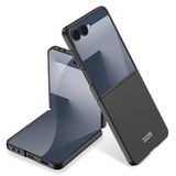 Elfia Samsung Galaxy Z Flip 7 ile Uyumlu Kılıfı Kamera Lens Korumalı Mat Renkli Sert Silikon İnce Kapak Kıpta Siyah