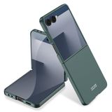 Elfia Samsung Galaxy Z Flip 7 ile Uyumlu Kılıfı Kamera Lens Korumalı Mat Renkli Sert Silikon İnce Kapak Kıpta Yeşil