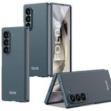 Elfia Samsung Galaxy Z Fold 6 ile Uyumlu Kılıfı Kamera Lens Korumalı Mat Renkli Sert Silikon İnce Kapak Kıpta Mavi