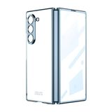 Elfia Samsung Galaxy Z Fold 6 ile Uyumlu Kılıfı Şeffaf Kamera Lens Korumalı Sert İnce Kapak Kıpta Mavi