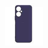 Elfia Tecno Camon 19 Pro ile Uyumlu Kılıf Silikon Mat Pastel Renkli Yumuşak Parmak İzi Bırakmayan İnce Kapak Biy Lacivert