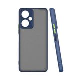 Elfia Tecno Camon 19 Pro ile Uyumlu Silikon Kamera Korumalı Renkli Mat Kılıf, Hux Lacivert
