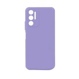 Elfia Tecno Pova 3 ile Uyumlu Kılıf Silikon Mat Pastel Renkli Yumuşak Parmak İzi Bırakmayan İnce Kapak Biy Lila