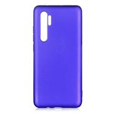 Elfia Xiaomi Mi Note 10 Lite ile Uyumlu Kılıfı Silikon Mat Renkli Parmak İzi Bırakmayan Yumuşak İnce Kapak Prem Saks Mavi