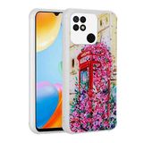 Elfia Xiaomi Poco C40 ile Uyumlu Silikon Simli Kamera Korumalı Desenli Kılıf, Popy Kulübe