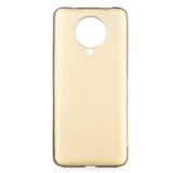 Elfia Xiaomi Poco F2 Pro ile Uyumlu Kılıfı Silikon Mat Renkli Parmak İzi Bırakmayan Yumuşak İnce Kapak Prem Gold