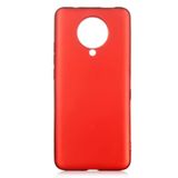 Elfia Xiaomi Poco F2 Pro ile Uyumlu Kılıfı Silikon Mat Renkli Parmak İzi Bırakmayan Yumuşak İnce Kapak Prem Kırmızı
