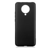 Elfia Xiaomi Poco F2 Pro ile Uyumlu Kılıfı Silikon Mat Renkli Parmak İzi Bırakmayan Yumuşak İnce Kapak Prem Siyah