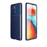 Elfia Xiaomi Poco X3 GT ile Uyumlu Kılıf Silikon Karbon İnce Esnek Lens Korumalı Tarz Mat Parmak İzi Bırakmayan Kapak Negro Lacivert