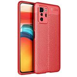 Elfia Xiaomi Poco X3 GT ile Uyumlu Silikon Deri Gör Auto Focus Kılıf, Kırmızı