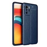 Elfia Xiaomi Poco X3 GT ile Uyumlu Silikon Deri Gör Auto Focus Kılıf, Lacivert