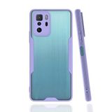 Elfia Xiaomi Poco X3 GT ile Uyumlu Silikon Kılıf Şeffaf Kamera Lens Korumalı Yumuşak İnce Kapak Parfen Mor