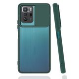 Elfia Xiaomi Poco X3 GT ile Uyumlu Silikon Mat Renkli Kamera Lens Korumalı Kılıf, Koyu Yeşil