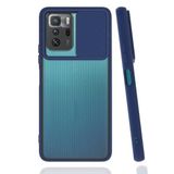 Elfia Xiaomi Poco X3 GT ile Uyumlu Silikon Mat Renkli Kamera Lens Korumalı Kılıf, Lacivert