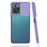 Elfia Xiaomi Poco X3 GT ile Uyumlu Silikon Mat Renkli Kamera Lens Korumalı Kılıf, Lila
