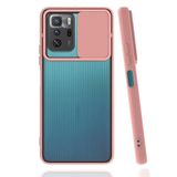 Elfia Xiaomi Poco X3 GT ile Uyumlu Silikon Mat Renkli Kamera Lens Korumalı Kılıf, Pembe Açık