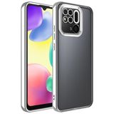 Elfia Xiaomi Redmi 10C ile Uyumlu Şeffaf Silikon Kamera Korumalı Kılıf, Omega Gümüş