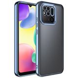 Elfia Xiaomi Redmi 10C ile Uyumlu Şeffaf Silikon Kamera Korumalı Kılıf, Omega Sierra Mavi