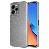 Elfia Xiaomi Redmi 12 ile Uyumlu Kılıf Parlak Simli Silikon Yumuşak Kamera Lens Korumalı Parmak İzi Bırakmayan İnce Mat Kapak Koton Gri