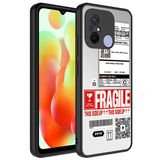 Elfia Xiaomi Redmi 12C ile Uyumlu Parlak Desenli Kamera Korumalı Kılıf, Fragile