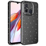 Elfia Xiaomi Redmi 12C ile Uyumlu Silikon Simli Kamera Korumalı Kılıf, Coton Gri